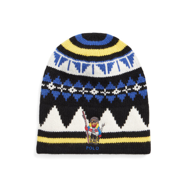Polo Bear muts van wolmix met geomotief 