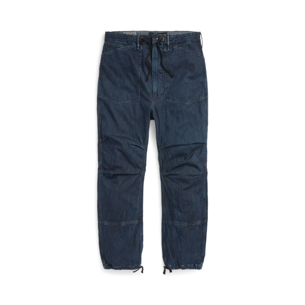 Burwell Quilted Indigo Denim Trouser RRL 1