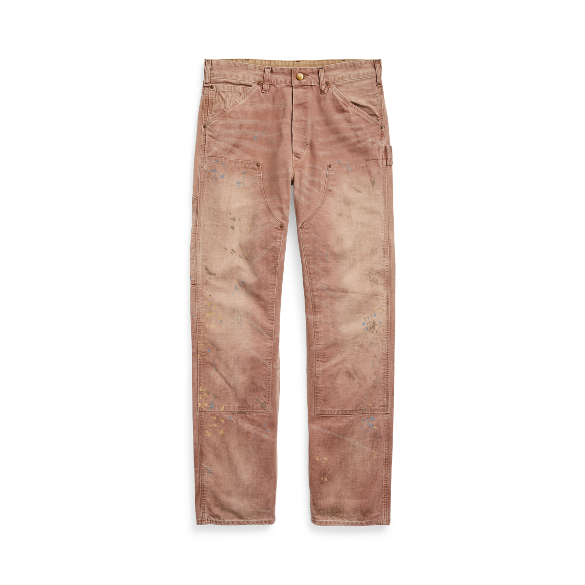 Vintage Polo Ralph Lauren Pants Mens 48x30 Beige Double Knee