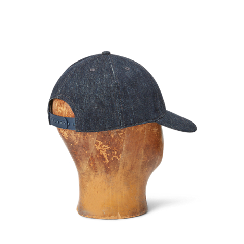 Мужская кепка Ralph Lauren Winged-Logo Denim Ball, цвет: Rinse