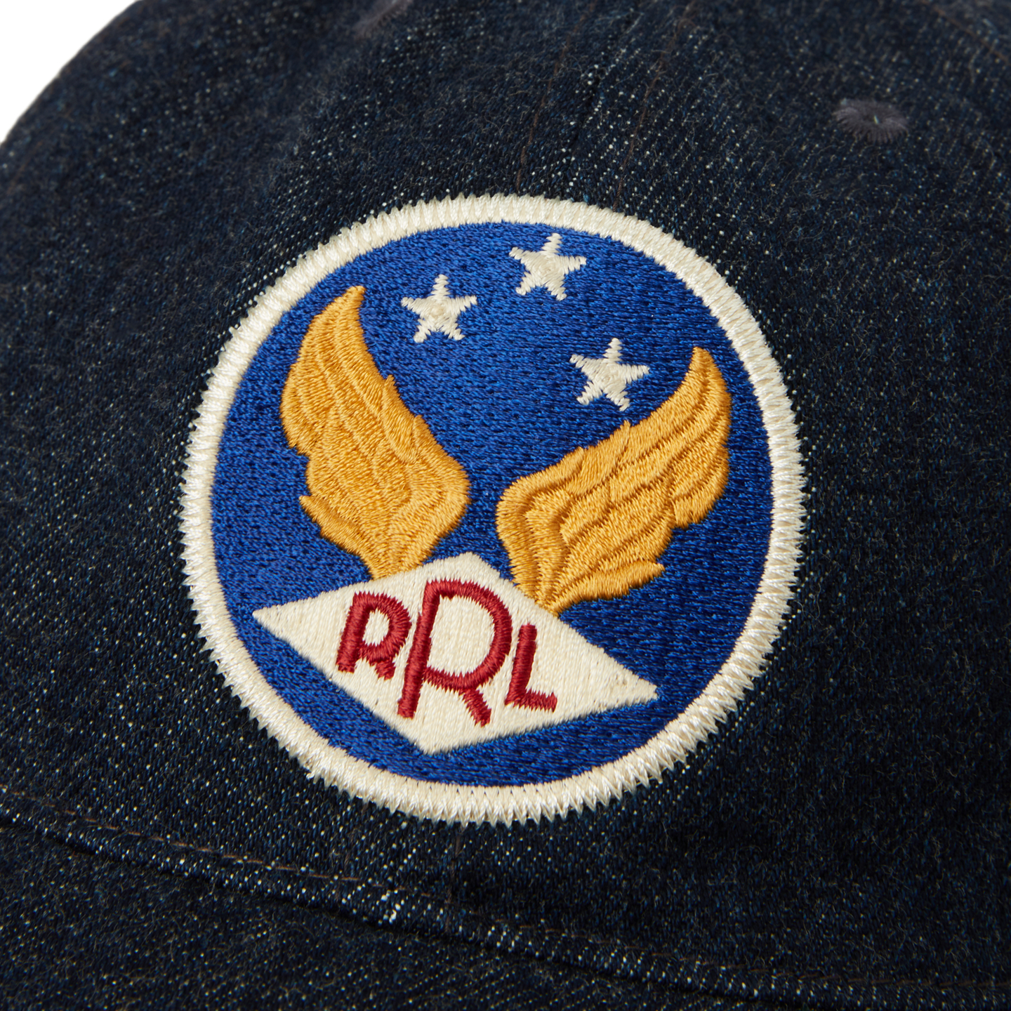 Мужская кепка Ralph Lauren Winged-Logo Denim Ball, цвет: Rinse — фото 2