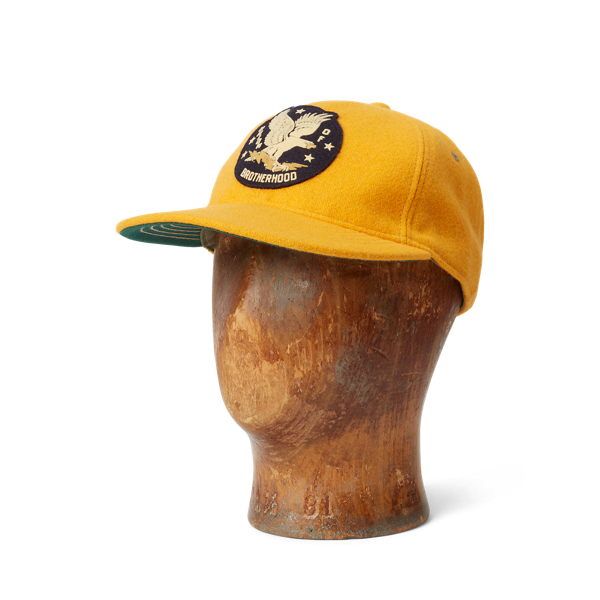 Baseballkappe aus Filz mit Adleraufn&auml;her