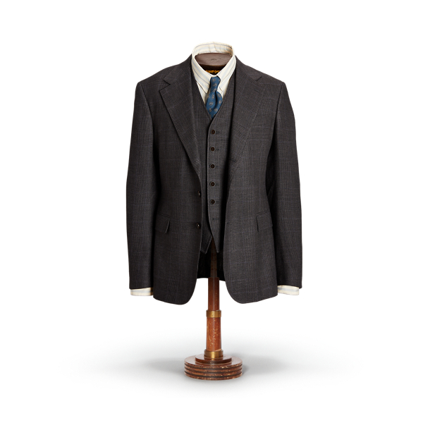 Plaid Silk-Linen Suit Jacket RRL 1
