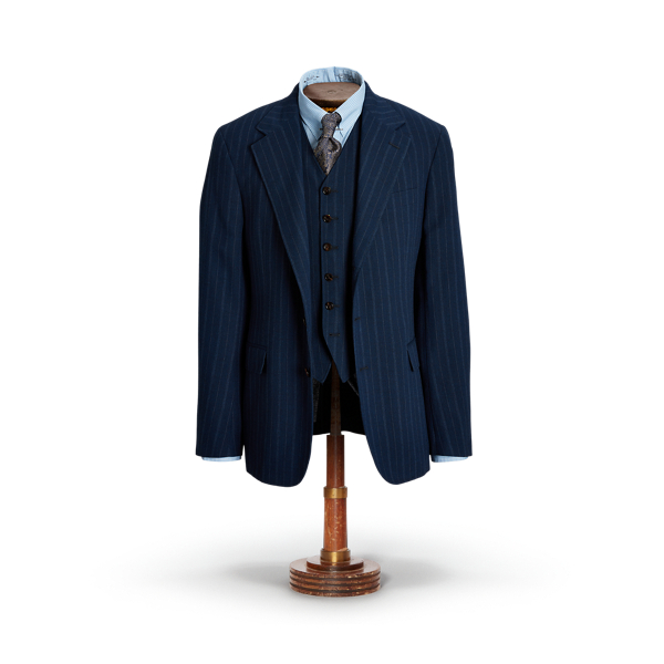Pinstripe Twill Suit Jacket RRL 1