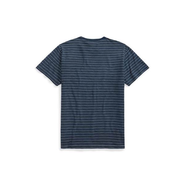 Indigo Striped Jacquard T-Shirt