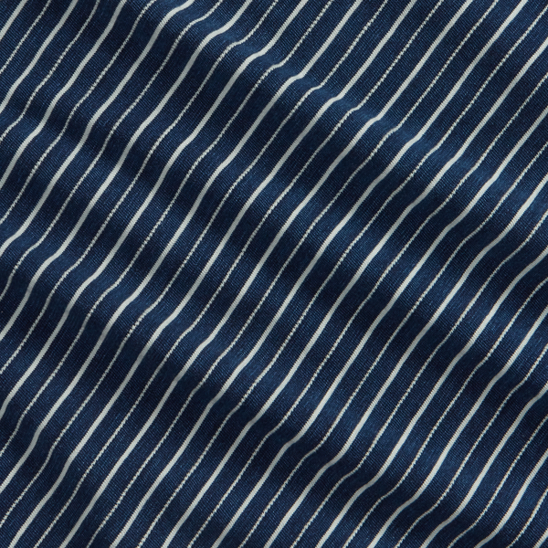 Indigo Striped Jacquard T-Shirt