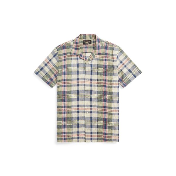 Freizeit-Kurzarmhemd mit Madraskaros RRL in 1