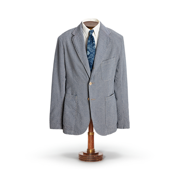 Unconstructed Seersucker Sport Coat RRL 1