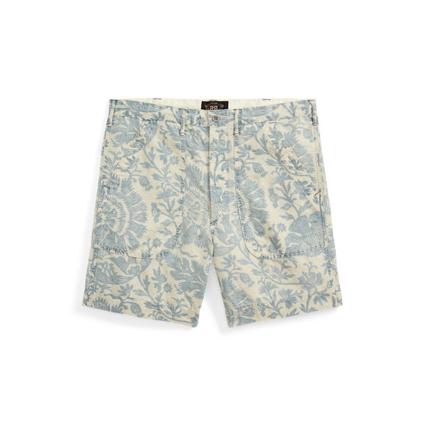 Short chino fleuri en lin et coton RRL en 1