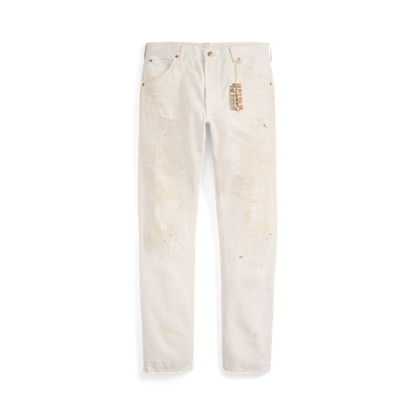 Jean naturel rapi&eacute;c&eacute; slim taille haute