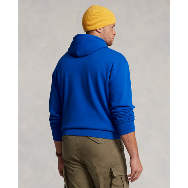 Fleece-Pullover mit Polo Bear Big & Tall in Sternsaphir/Hell Saphir 5