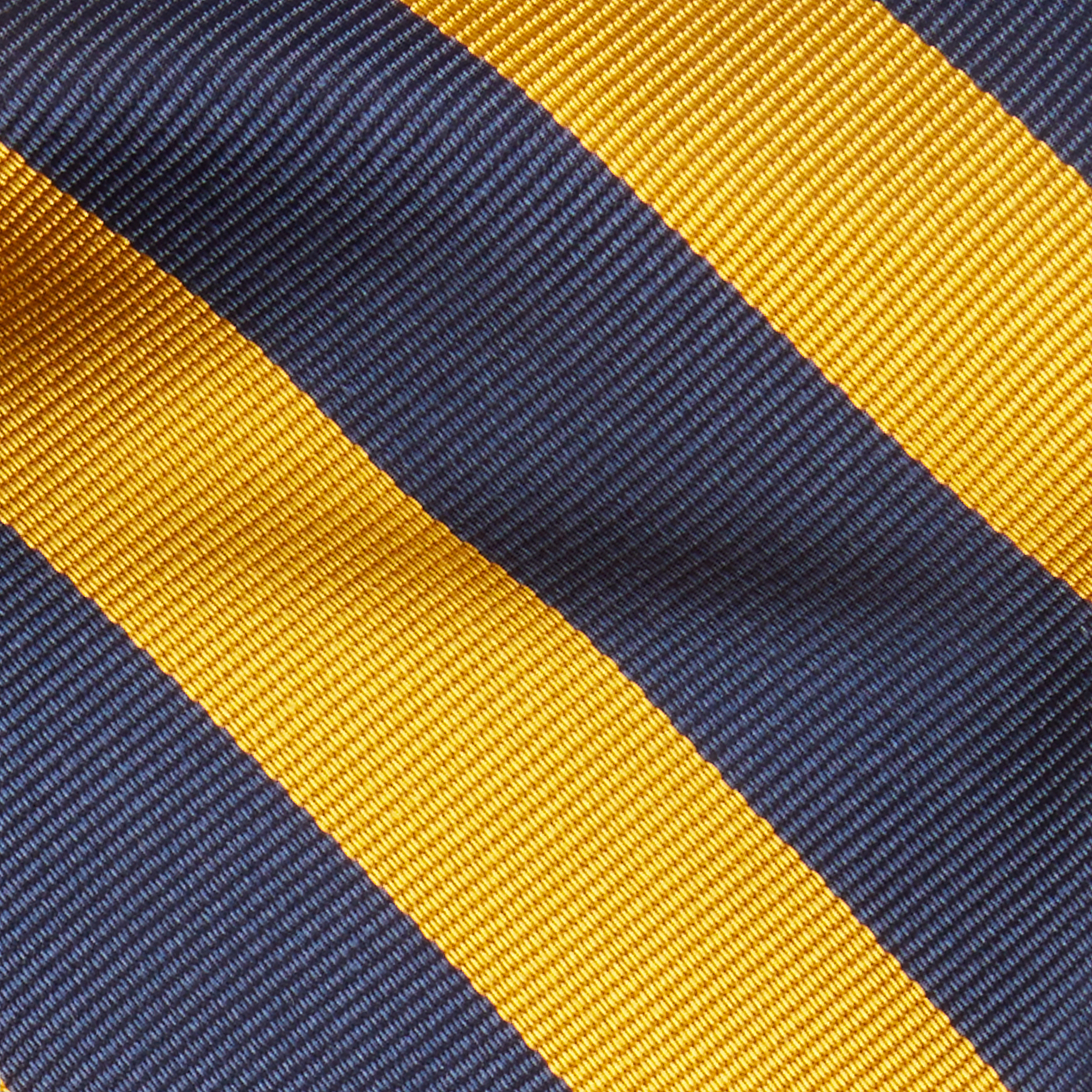 Мужской галстук Ralph Lauren Striped Silk Repp Narrow Tie, цвет: Тёмно-синий / Золотой — фото 2