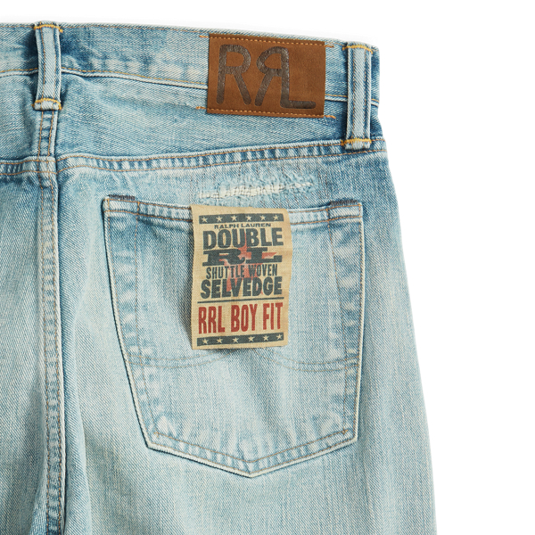 【RRL】ウィメンズ ロゴ ハイボーイフィット ジーンズ デニム ボーイ フィット Hickerson ジーンズ | ラルフ ローレン公式