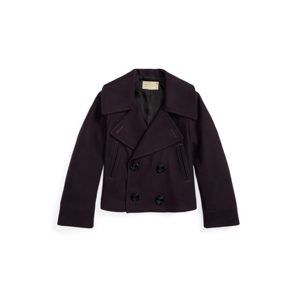 Cropped Wool-Blend Melton Peacoat RRL 1