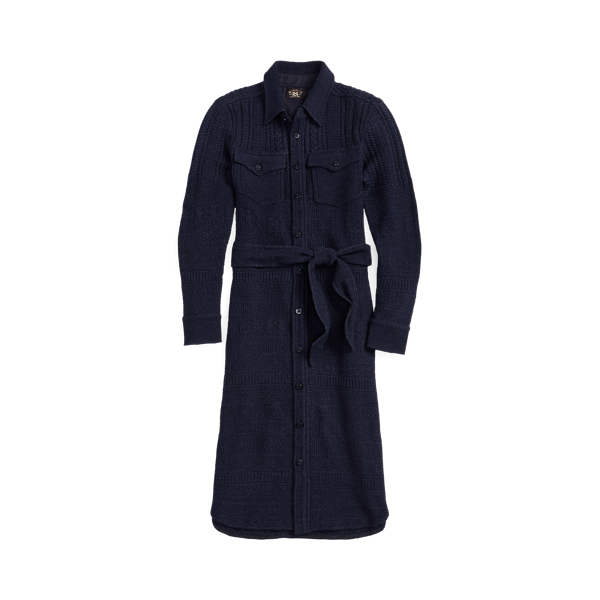 Pulloverkleid aus Wolle und Baumwolle RRL in 1