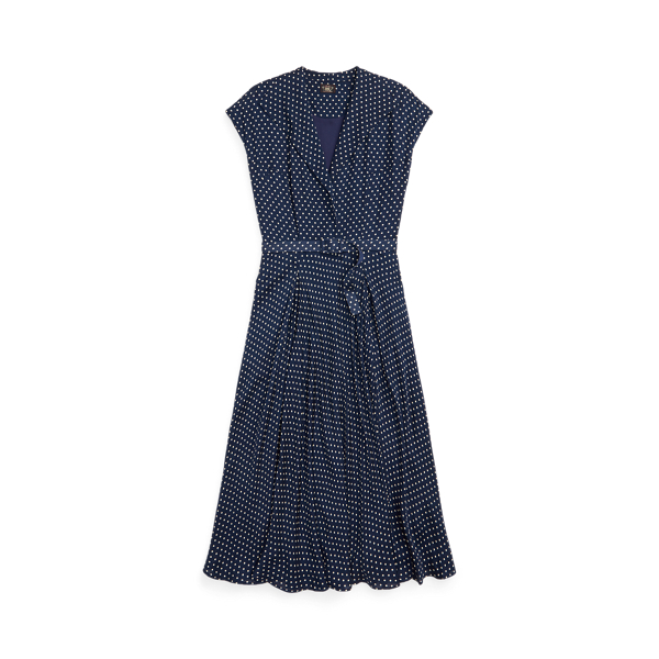 Ralph lauren navy polka dot dress hotsell