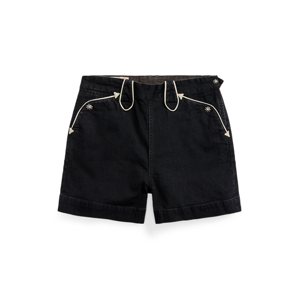 Black Denim Western Short RRL 1