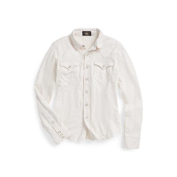 Camisa Western de punto de jacquard RRL en 1