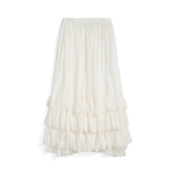 Ruffle-Trim Cotton Voile Skirt RRL 1