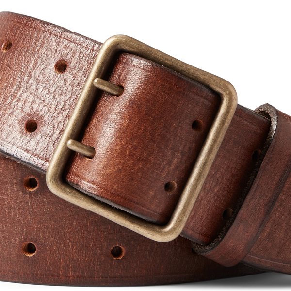 Men's double prong belt best sale