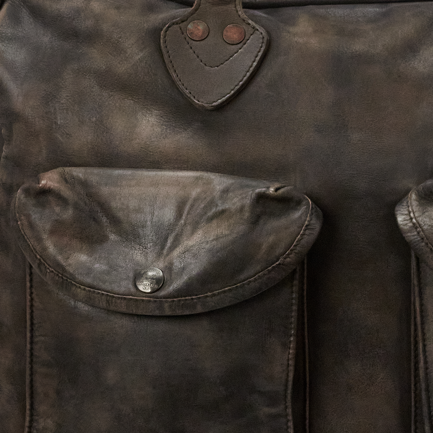 Мужской кожаный портфель Ralph Lauren, цвет: Тёмный коричневый — фото 4
