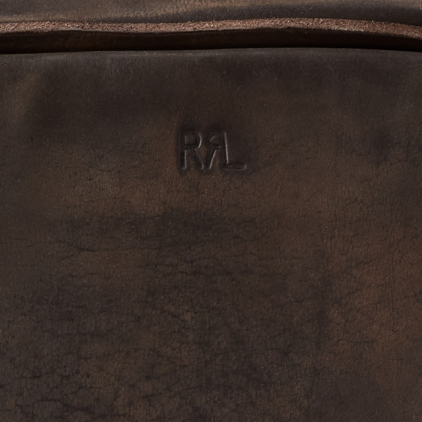 Ralph Lauren Leather Travel Case, цвет: Тёмный коричневый — фото 4