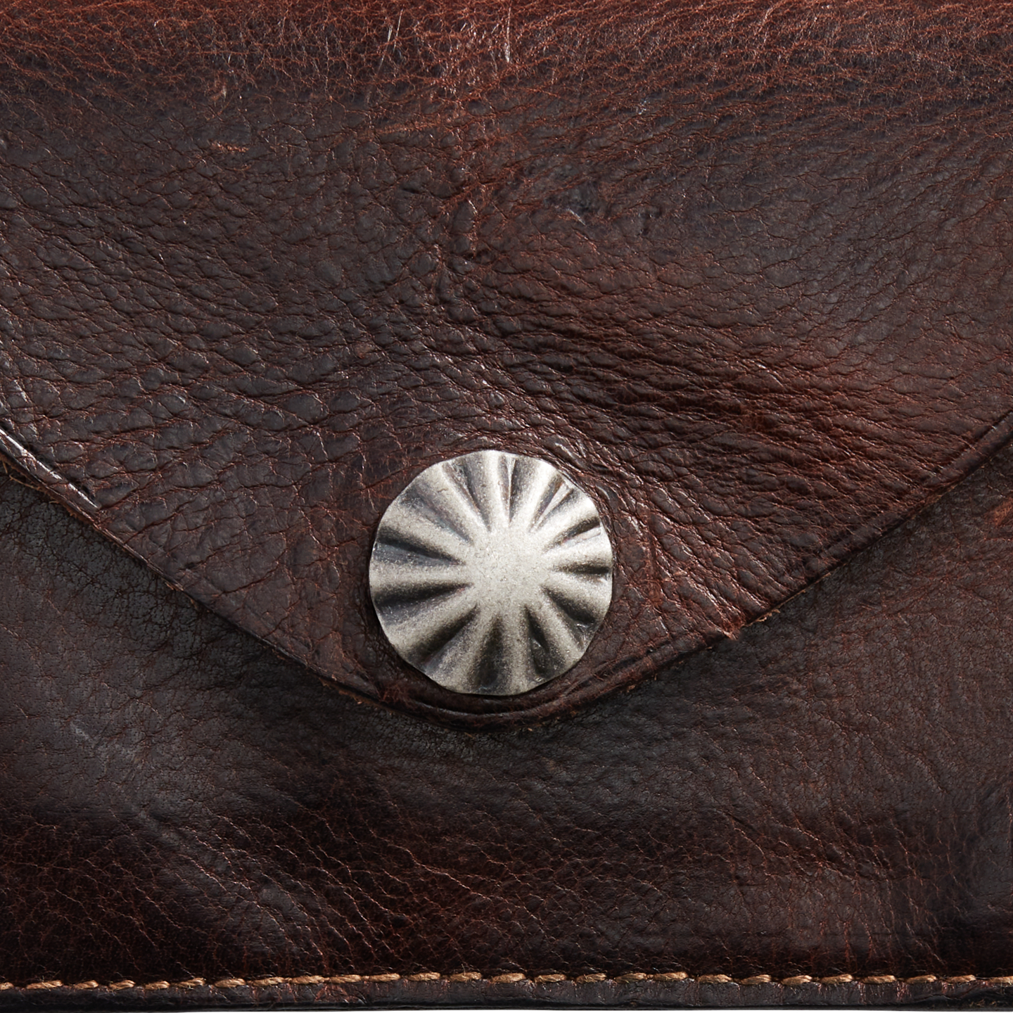 Мужской кошелёк Ralph Lauren Leather Card Case, цвет: Тёмный коричневый — фото 3
