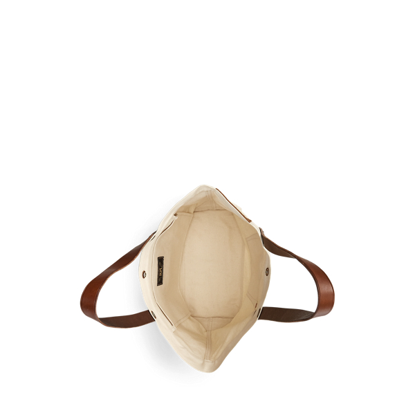 Ralph Lauren◆leather trim twill tote bag グレージュ RRL Leather-Trim Twill Tote - Beige