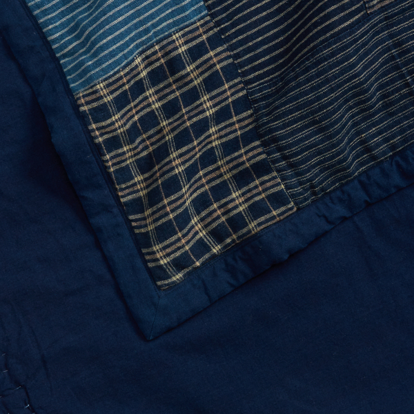 Indigo/Cream Limited-Edition Indigo Patchwork Quilt RRL 4