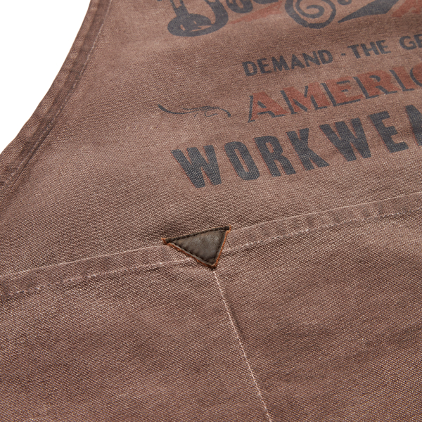 Faded Red Logo Canvas Apron RRL 4