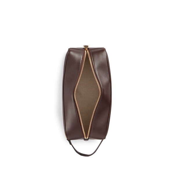 Trousse de voyage Welington en vachette Purple Label en Luggage Brown 4