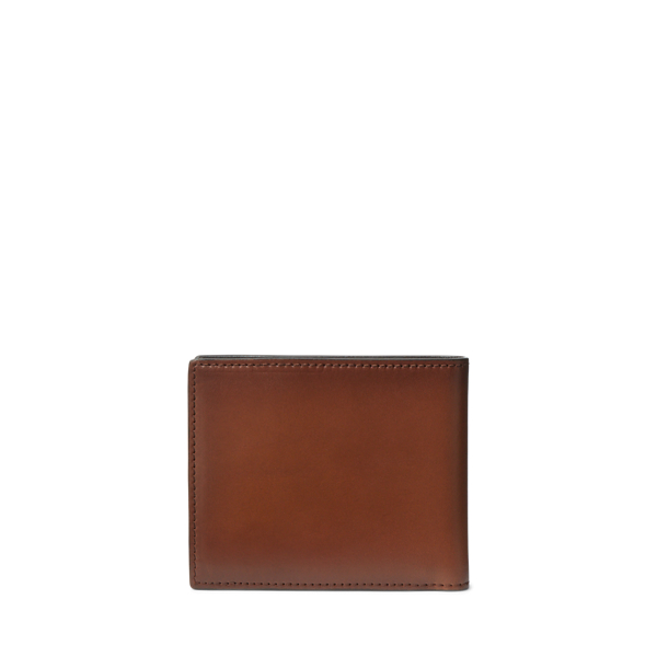 Chestnut Burnished Leather Billfold Wallet Purple Label 2
