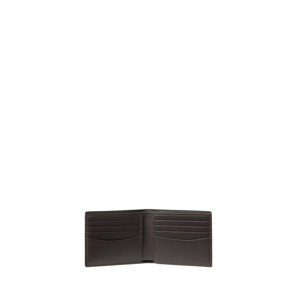 Chestnut Burnished Leather Billfold Wallet Purple Label 3