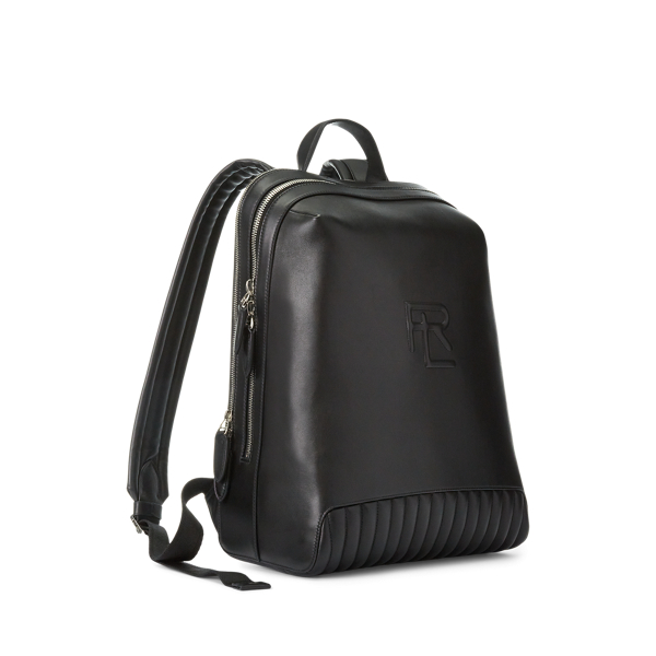 Zaino in pelle trapuntata Purple Label in Nero 4