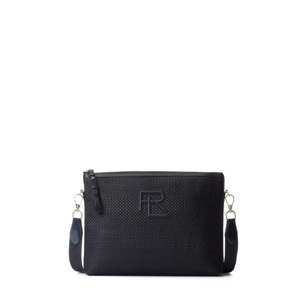 Woven Calfskin Messenger Bag