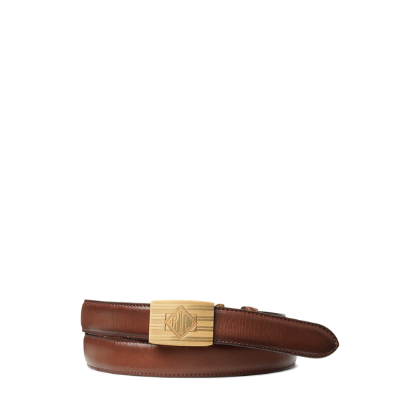 Lederg&uuml;rtel mit Monogramm-Schnalle Purple Label in 1