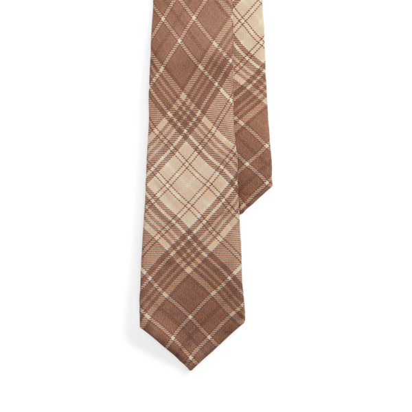 Corbata de cachemira y seda con tart&aacute;n