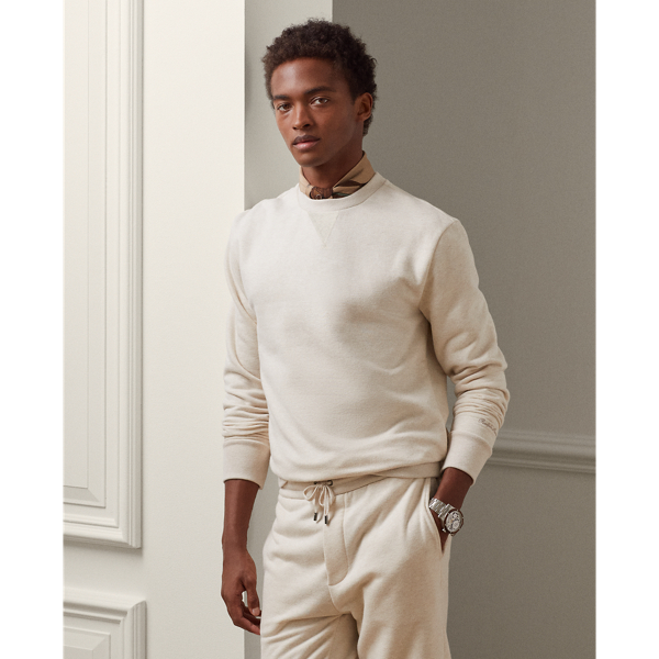 Classic Tan Fleece Sweatshirt Purple Label 1