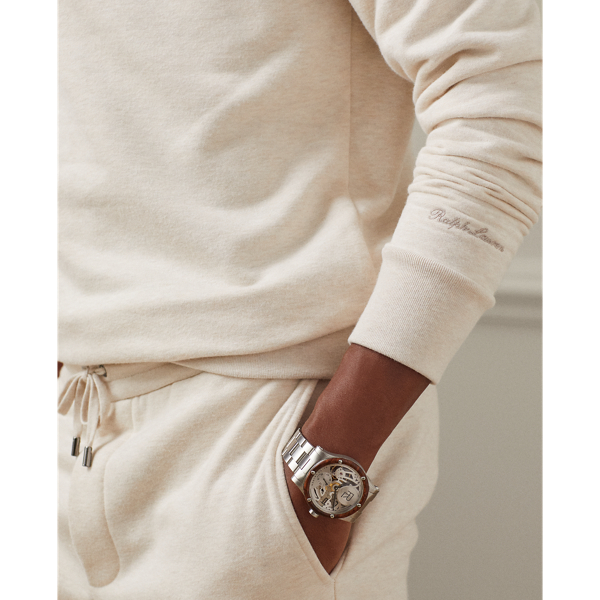 Classic Tan Fleece Sweatshirt Purple Label 6