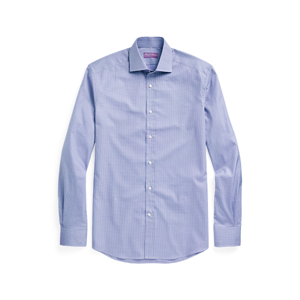 Pflegeleichtes Hemd mit Ginganmuster Purple Label in 1