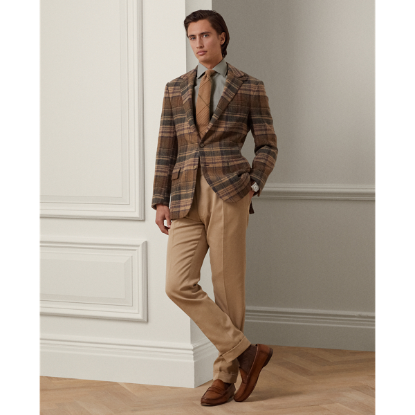 Pflegeleichtes Hemd mit Ginganmuster Purple Label in Gischt 4