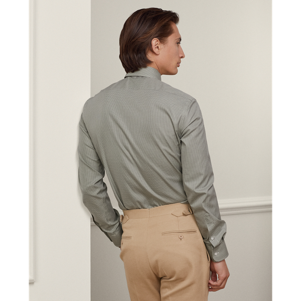 Pflegeleichtes Hemd mit Ginganmuster Purple Label in Gischt 5