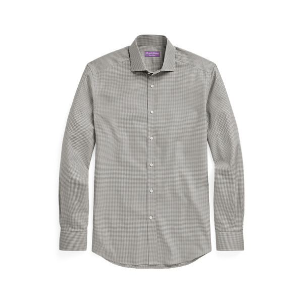 Pflegeleichtes Hemd mit Ginganmuster Purple Label in Gischt 2