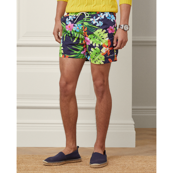 Refined Navy Multi 4.25-Inch Amalfi Swim Trunk Purple Label 4