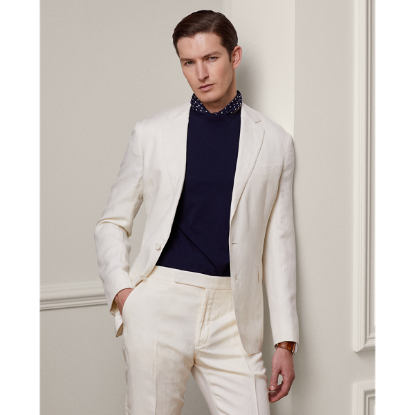 Ralph lauren white linen suit hotsell