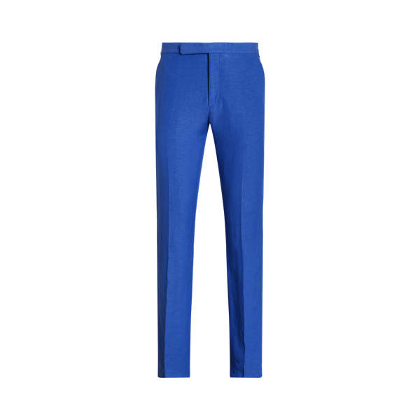 Classic Copen Blue Gregory Hand-Tailored Silk-Linen Trouser Purple Label 2