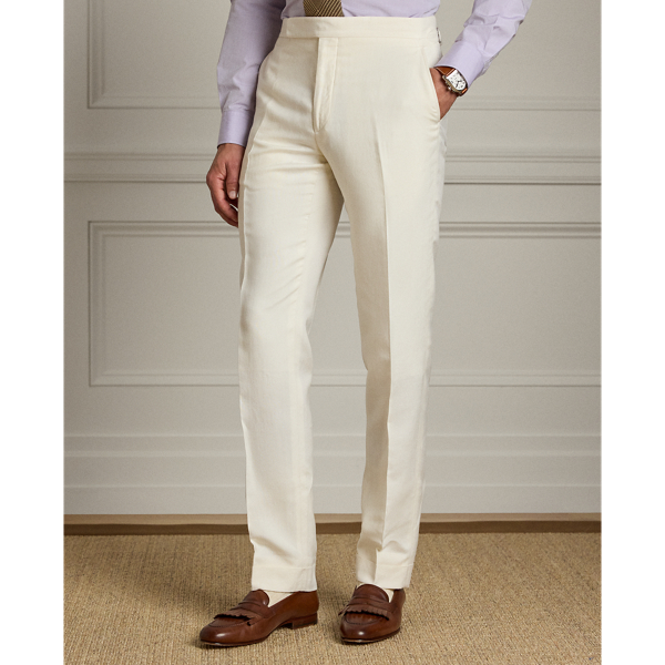 Gregory Hand-Tailored Silk-Linen Trouser