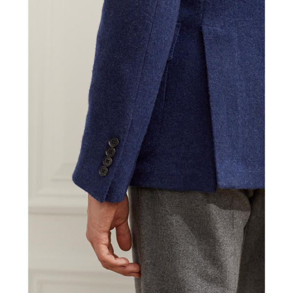 Dark Nimes Blue Hadley Hand-Tailored Brushed Blazer Purple Label 7