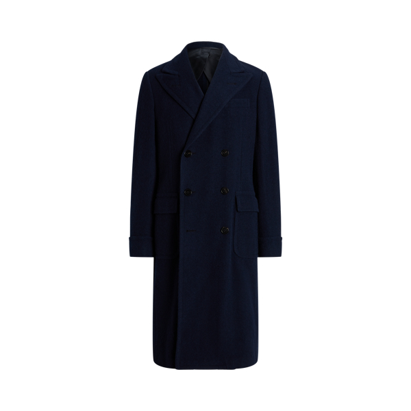 Handmade Wool Herringbone Topcoat Purple Label 1