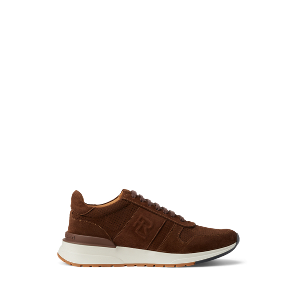 Ethan Calf-Suede Trainer Purple Label 1